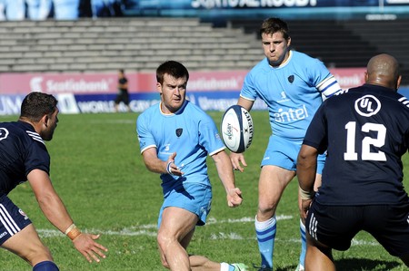 Germán Albanell (C), de Los Teros frente, durante un partido frente a USA Eagles, en el estadio Charrúa (archivo, marzo de 2018). · Foto: Juan Manuel Ramos Germán Albanell (C), de Los Teros frente, durante un partido frente a USA Eagles, en el estadio Charrúa (archivo, marzo de 2018). · Foto: Juan Manuel Ramos