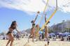 Partido de duplas femeninas entre Uruguay y Perú, sexta etapa del circuito sudamericano de vóleibol playa, el 17 de marzo de 2018, en el estadio Arenas del Plata. Partido de duplas femeninas entre Uruguay y Perú, sexta etapa del circuito sudamericano de vóleibol playa, el 17 de marzo de 2018, en el estadio Arenas del Plata.