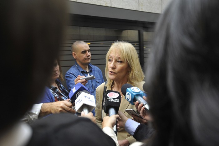 Carolina Cosse, en el edificio anexo del Palacio Legislativo. (archivo, mayo de 2018) · Foto: Federico Gutiérrez