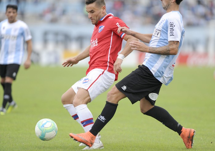 Gonzalo Bergessio, de Nacional, en el estadio Luis Tróccoli (archivo, mayo de 2018). · Foto: Iván Franco