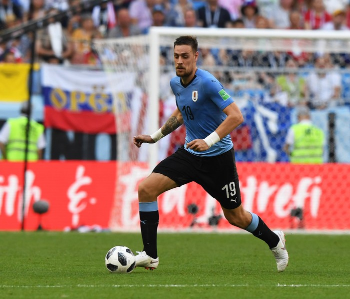 Sebastián Coates, durante un partido en el Mundial Rusia 2018 (archivo, junio de 2018). · Foto: Sandro Pereyra