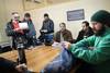Representantes de trabajadores de Conaprole, ayer, en la Dirección Nacional de Trabajo.
Representantes de trabajadores de Conaprole, ayer, en la Dirección Nacional de Trabajo.
