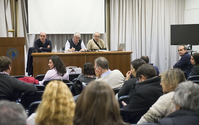 Asamblea del Sindicato de Anestesistas Quirurjicos del Uruguay (archivo, agosto de 2018) · Foto: Andrés Cuenca