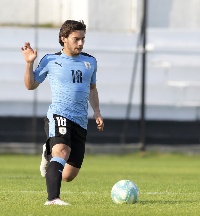 Juan Manuel Boselli, durante el partido ante Argentina, en el estadio Jardines del Hipódromo. (archivo, agosto de 2018) · Foto: Sandro Pereyra