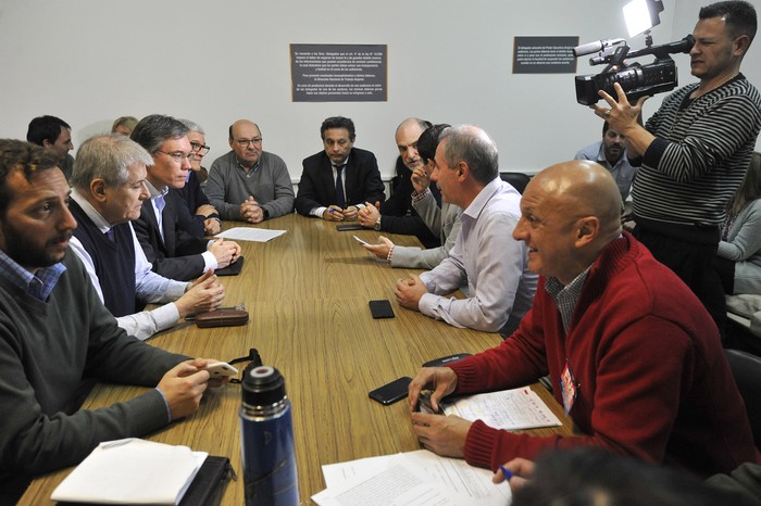 Reunión del Consejo de Salarios para la salud privada, grupo 15. (archivo, octubre de 2018) · Foto: Federico Gutiérrez