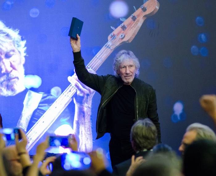 Roger Waters, el 2 de noviembre de 2018, al ser declarado Ciudadano Ilustre de la ciudad de Montevideo. · Foto: Pablo Vignali, adhocFOTOS