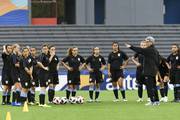 Entrenamiento oficial de la selección de Uruguay, previo a su debut en el Mundial femenino sub 17 Uruguay 2018, en el estadio Charrúa.