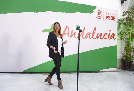 Susana Díaz durante una conferencia de prensa, ayer, en Sevilla, luego de los resultados de las elecciones en Andalucía.
· Foto: Cristina Quicler Susana Díaz durante una conferencia de prensa, ayer, en Sevilla, luego de los resultados de las elecciones en Andalucía.
· Foto: Cristina Quicler