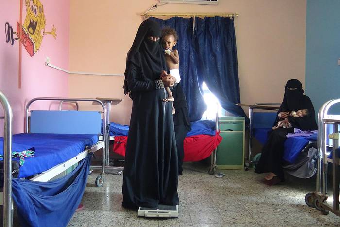 Centro médico en el pueblo de Al Mutaynah, al oeste de Yemen.