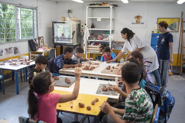 Escuela 200, para niños con discapacidad motriz (archivo, enero de 2019)
 · Foto: Ricardo Antúnez