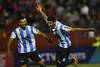 Marcelo Alejandro Ramírez, de Fray Bentos, (c), Luis Eduardo Villalba, de Fray Bentos, tras el primer gol convertido por Ramírez, en la ida de los Cuartos de Final de la 16a Copa Nacional de Selecciones de OFI. · Foto: Fernando Morán Marcelo Alejandro Ramírez, de Fray Bentos, (c), Luis Eduardo Villalba, de Fray Bentos, tras el primer gol convertido por Ramírez, en la ida de los Cuartos de Final de la 16a Copa Nacional de Selecciones de OFI. · Foto: Fernando Morán