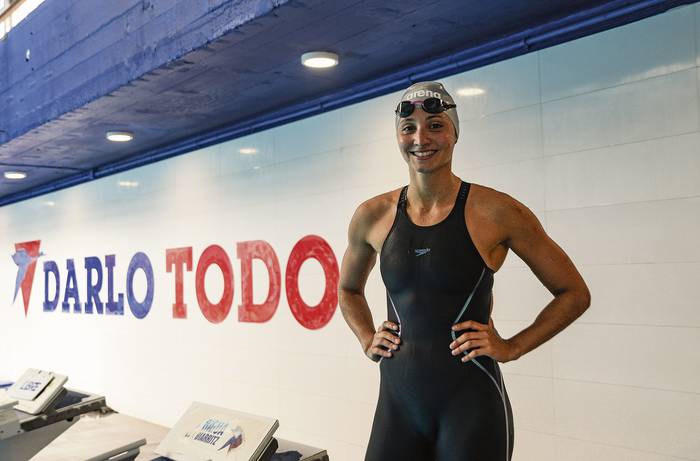 Inés Remersaro, durante un entrenamiento en el club Biguá.  · Foto: Natalia Rovira