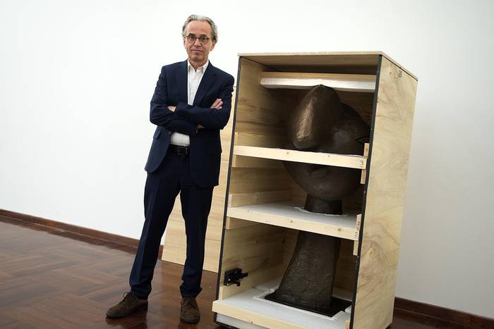 Emmanuel Guigon, director del Museo Picasso de Barcelona y curador de la muestra Picasso en Uruguay. · Foto: Ricardo Antúnez