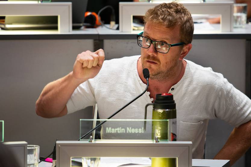 Martín Nessi en la Junta Departamental de Montevideo