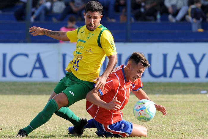 Central Español y Cerrito, por la tercera fecha del Torneo Apertura de la B, en el Parque Palermo, el sábado 18 de mayo.  · Foto: Federico Gutiérrez