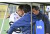 Rodrigo Amaral, cuando se retiró lesionado en el estadio Domingo Burgueño Miguel, en Maldonado. · Foto: Fernando Morán Rodrigo Amaral, cuando se retiró lesionado en el estadio Domingo Burgueño Miguel, en Maldonado. · Foto: Fernando Morán