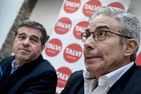 Ernesto Talvi y Roberto Silva durante la conferencia de prensa en la Sede de Ciudadanos en Montevideo. · Foto: Javier Calvelo, adhocFOTOS Ernesto Talvi y Roberto Silva durante la conferencia de prensa en la Sede de Ciudadanos en Montevideo. · Foto: Javier Calvelo, adhocFOTOS