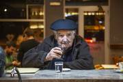 José Mujica en el Bar De Vida, del Paso Molino (archivo, 2019). Foto: Ernesto Ryan.