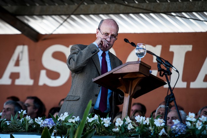 Gabriel Capurro en la ceremonia de clausura de Expo Prado 2019. · Foto: Javier Calvelo/ adhocFOTOS