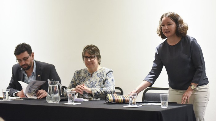 Juan Pedro Mir, Nilsa Perez y Emilia Ahvenjarvi.
 · Foto: Federico Gutiérrez