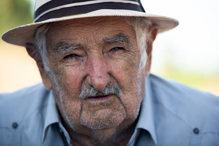 José Mujica, en su chacra (archivo, enero de 2022). · Foto: Santiago Mazzarovich / adhocFOTOS