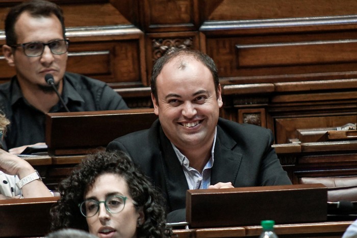 Nicolás Viera durante una sesión de la Cámara de Diputados. 
 · Foto: Javier Calvelo, adhocFOTOS