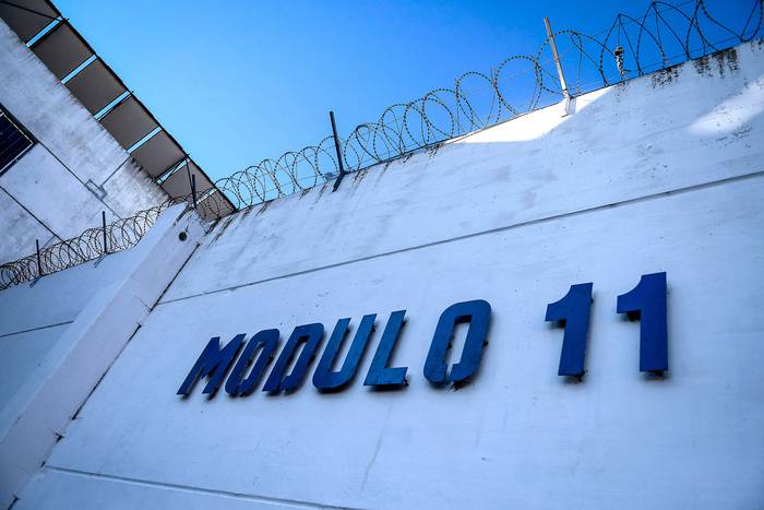 Módulo 11 de la Cárcel de Santiago Vázquez, exComcar, en Montevideo (archivo, julio de 2020). · Foto: Javier Calvelo, adhocFOTOS