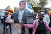 Protestas de simpatizantes de Rafael Correa, el lunes, frente a la Corte Nacional de Justicia, en Quito.
· Foto: José Jácome, Efe Protestas de simpatizantes de Rafael Correa, el lunes, frente a la Corte Nacional de Justicia, en Quito.
· Foto: José Jácome, Efe