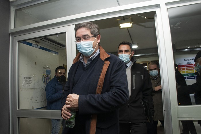 Leonardo Cipriani en el Hospital de Juan Lacaze. · Foto: Ignacio Dotti