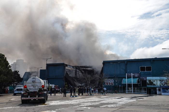Incendio en Punta Shopping de Punta del Este, el 7 de agosto.