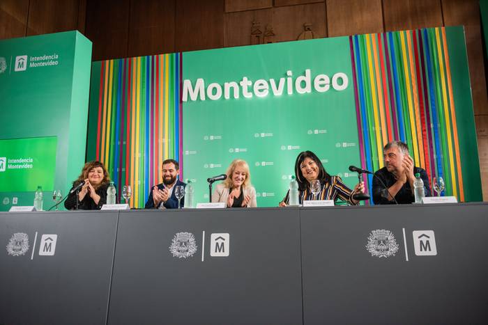 Conferencia de prensa por medidas para la cultura de la Intendencia de Montevideo. · Foto: Intendencia de Montevideo