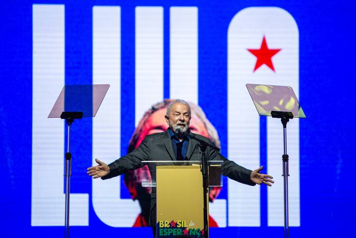 Luiz Inácio Lula da Silva, el 26 de setiembre en la ciudad de  San Pablo. · Foto: Mauricio Zina, adhocfotos