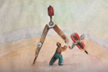 Foto principal del artículo 'Cuentas del tribunal: cuatro son más que tres' · Ilustración: Ramiro Alonso