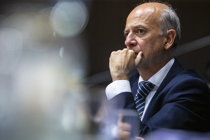 Javier García, en la Comisión de Defensa del Senado. · Foto: .