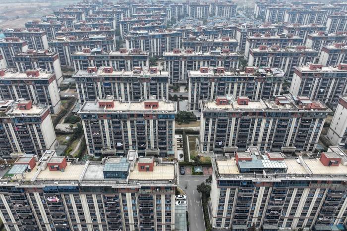 Mercado inmobiliario en Naikín, China, el 4 de enero de 2024. · Foto: AFP