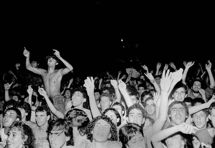 Montevideo Rock II, estadio Luis Franzini, en febrero de 1988. · Foto: Roy Gorfinkel