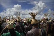 Marcha hacia el Congreso, en Brasilia.