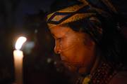 Ceremonia y movilización por los asesinatos de líderes indígenas pataxós.