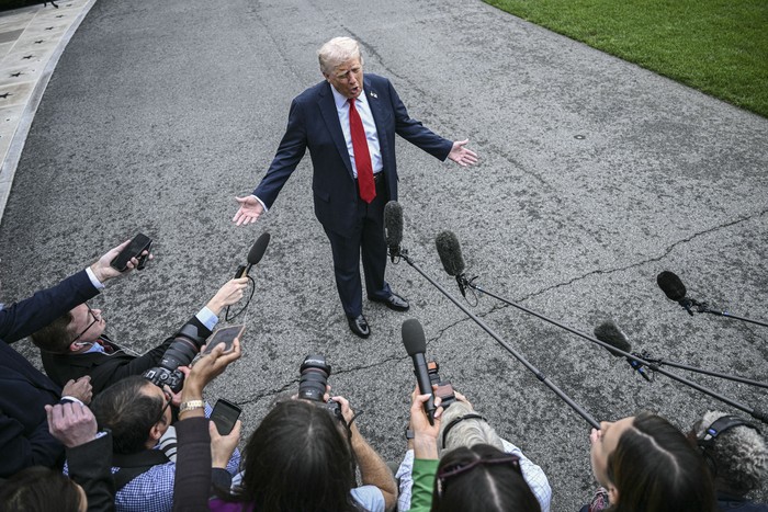 Donald Trump, el 30 de setiembre, en Washington. · Foto: Brendan Smialowski, AFP