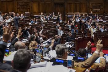 Votación, el 12 de octubre, en la Cámara de Diputados · Foto: Alessandro Maradei