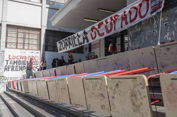 Liceo Zorrilla, el 15 de octubre. · Foto: Alessandro Maradei