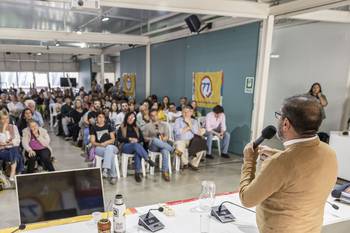 Fernando Pereira, el 19 de octubre, en La Huella de Seregni. · Foto: Rodrigo Viera Amaral