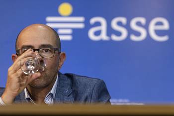 Álvaro Danza, en ASSE (archivo, abril de 2025). · Foto: Ernesto Ryan