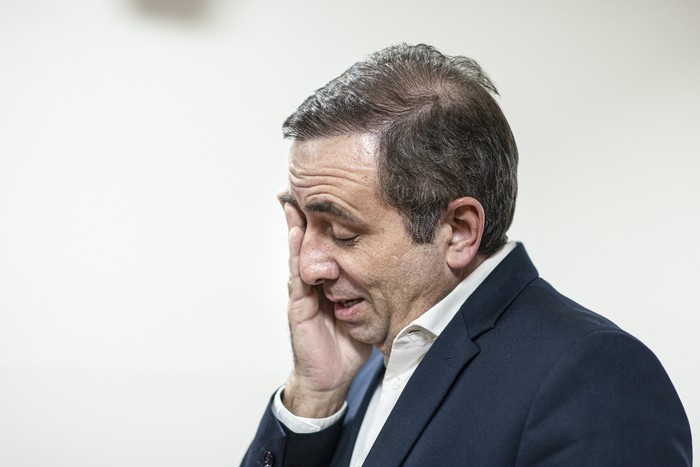 Sebastián Andújar, en el Parlamento (archivo, agosto de 2022). · Foto: Ernesto Ryan