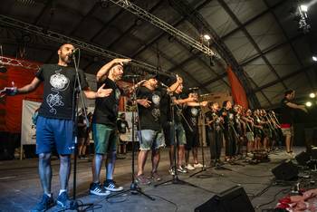 La Mojigata durante el Mojifest, el sábado en el Jardín Las Duranas. · Foto: Diego Vila