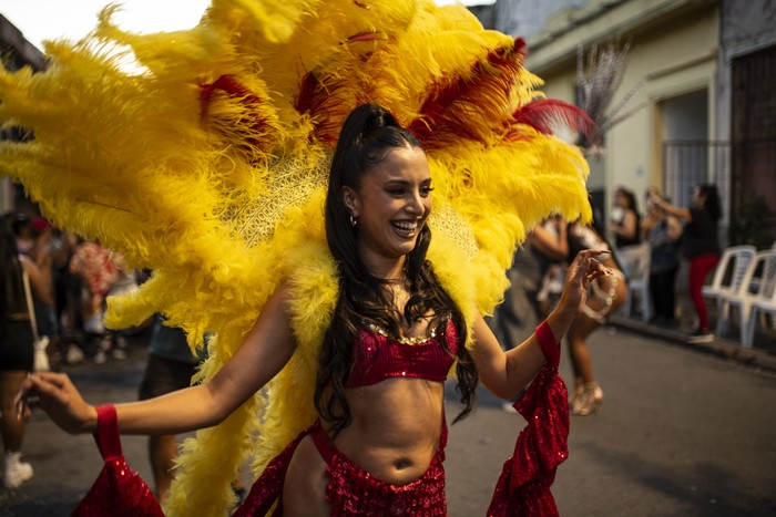 Luana, en el Desfile de Llamadas, el sábado 20 de febrero de 2025. · Foto: Diego Vila