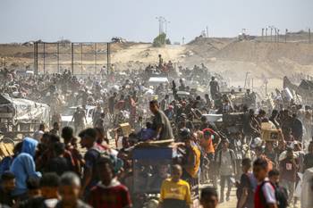 Centro de la Franja de Gaza, el 3 de agosto. · Foto: Eyad Baba, AFP