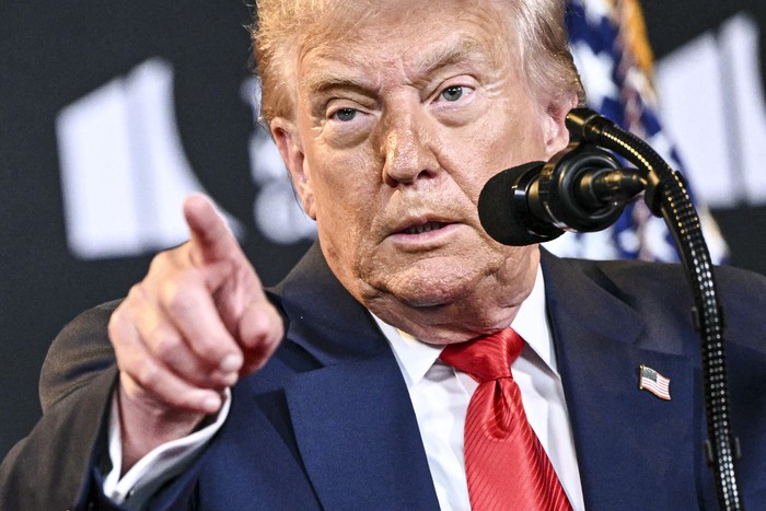 Donald Trump, ayer, en el Kennedy Center, en Nueva York. · Foto: Mandel Ngan, AFP