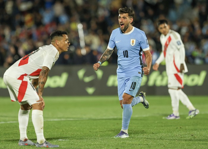 Giorgian de Arrascaeta, el 4 de setiembre, en el estadio Centenario. · Foto: Rodrigo Viera Amaral