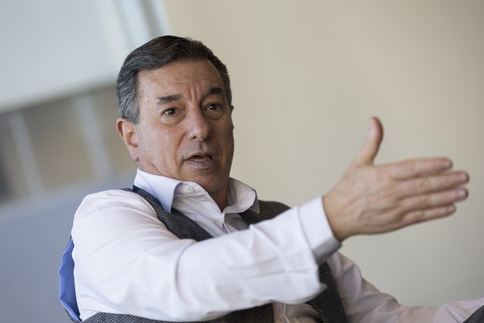 Álvaro Padrón, el 9 de setiembre, en el CAF. · Foto: Rodrigo Viera Amaral